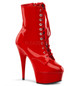 Ботильоны на платформе Pleaser красные DEL1020/R/M