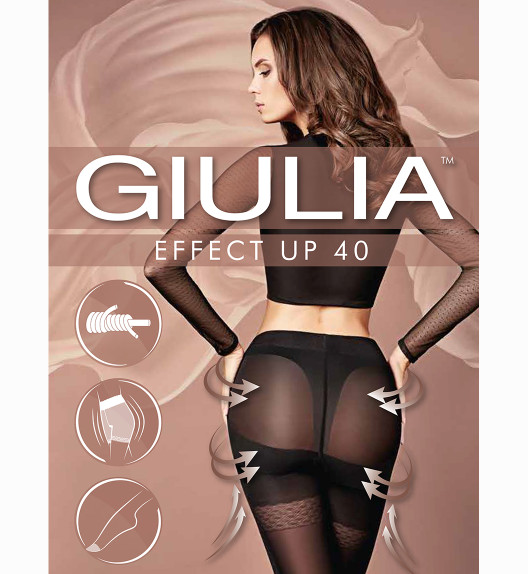 Колготки черные EFFECT UP 40 Giulia