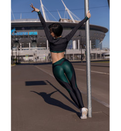 Лосины My Heart Will Go On "Black & Green" Bona Fide