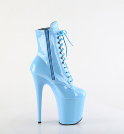 Ботильоны на платформе Pleaser голубые FLAM1020/BB/M