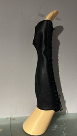 Краги до колена черные