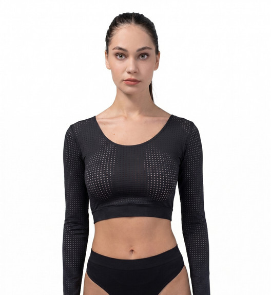 Рашгард черный Prosto Perforation I-Style