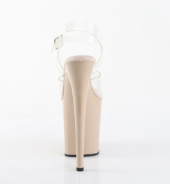 Стрипы силиконовые Pleaser бежевые FLAM808/C/ND