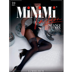 Колготки черные NUANCE LUREX 02 Minimi
