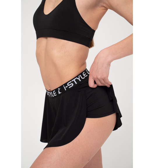 Шорты черные Double Fly Print I-Style