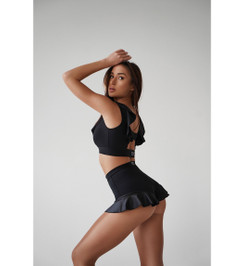 Топ черный mix Sun Shark