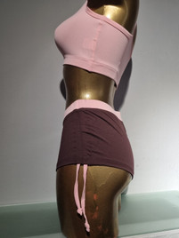 Шорты бордо с нежно-розовым Bielmann