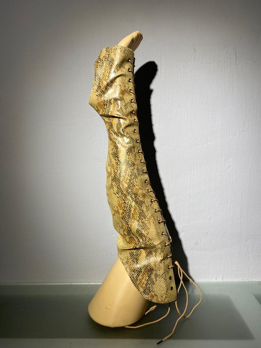 Краги с наколенниками золотая змея