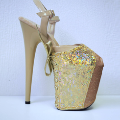 Защита на стрипы золотая Holographic Lace