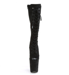 Сапоги на платформе Pleaser черные FLAM2051FS/BFS/M