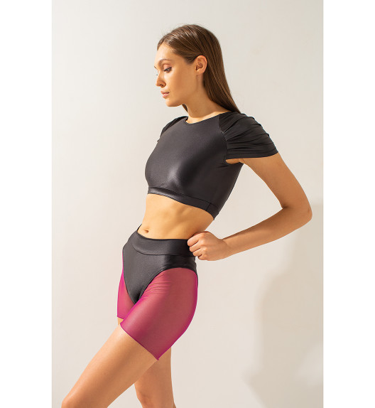 Шорты красные сетка Shark