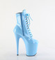Ботильоны на платформе Pleaser голубые FLAM1020/BB/M