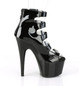 Ботильоны на платформе Pleaser черные ADO700-33/B/M