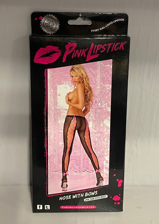 Колготки черные HOSE WITH BOWS