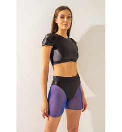 Шорты синие сетка Shark