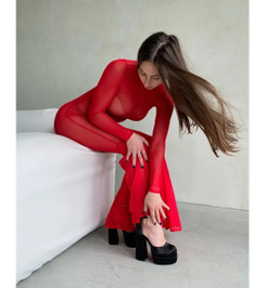 Комбинезон красная сетка Милфа EXORCE