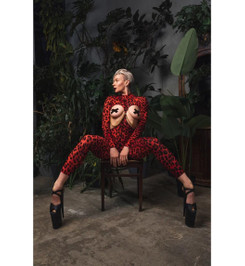 Комбинезон красный леопард Evil EXORCE