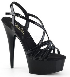 Стрипы Pleaser черные DEL613/B/M