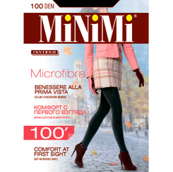 Колготки черные MICROFIBRA 100 Minimi