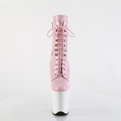 Ботильоны на платформе Pleaser розовые FLAM1020/BP/W