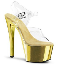 Туфли Pleaser золотые SKY308/C/GCH