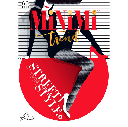 Колготки черные STREET STYLE 60 Minimi