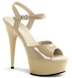 Стрипы Pleaser бежевые DEL609/CR/M