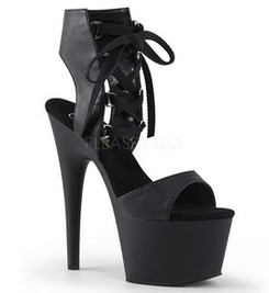 Босоножки Pleaser черные ADO700-14/BPU/M