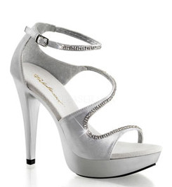 Туфли Pleaser белые CTAIL526/SSA