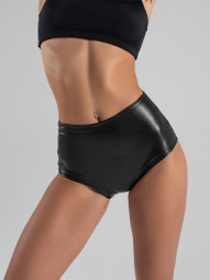 Шорты кожаные с высокой посадкой Pin Up Style I-Style