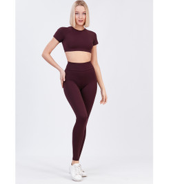 Кроп-топ бордо Atomic