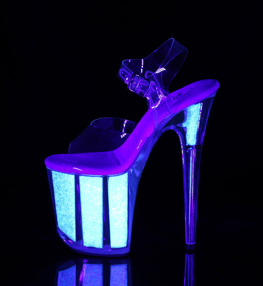 Стрипы Pleaser белые FLAM808UVG/C/NOPG