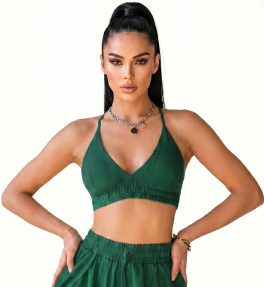 Топ зеленый Bralet I-Style