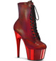 Ботильоны на платформе Pleaser красные ADO1020HFN/RHG/RCH