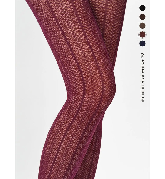 Колготки бордовые VIVA VENICE 70 Minimi