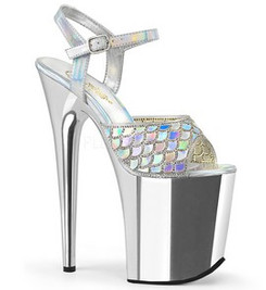 Стрипы Pleaser серебряные FLAM809MMRS/SHG/SCH