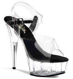 Стрипы Pleaser прозрачные DEL608/C-B/C