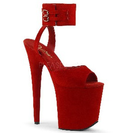 Босоножки Pleaser красные FLAM891/RMF/M