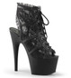 Ботильоны на платформе Pleaser черные ADO796LC/BM/M
