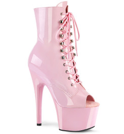 Ботильоны на платформе Pleaser розовые ADO1021/BP/M