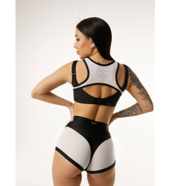 Шорты черные с белой сеткой Anela Polerina