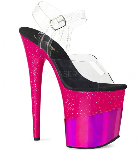 Стрипы Pleaser фуксия FLAM808-2HGM/C/FSGHG