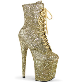 Ботильоны на платформе Pleaser золотые FLAM1020GWR/GG/M