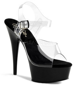 Стрипы Pleaser черные DEL608/C/B