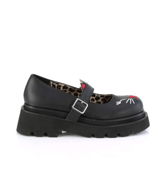 Туфли на платформе черные Demonia REGD56/BVL