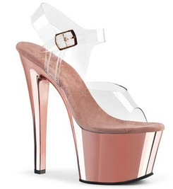 Босоножки Pleaser розовое золото SKY308/C/ROGLDCH