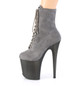 Ботильоны на платформе Pleaser серые FLAM1020FST/GYFS/GY