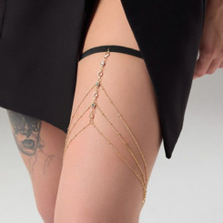 Украшение на бедро золотистое