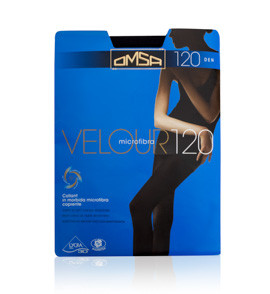 Колготки черные VELOUR 120 Omsa
