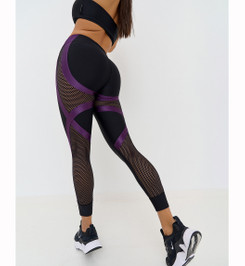 Лосины укороченные Move UP "Black & Limbo" Bona Fide